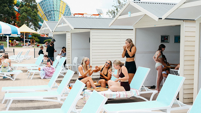 Family in Cabana