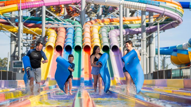 Guests enjoying rides